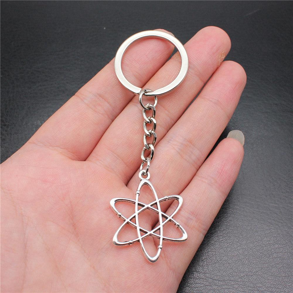 Ключница-брелок 'Цветок Жизни' Сакральная Геометрия для Мужчин Лучший Продавец Бохо Подарок для Нее Минималистичный Школьный Аксессуар