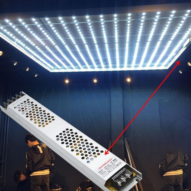 12V/24V 100W/60W Ultra Thin LED Power Supply 180-260V Light Box Built-in Switching Transformer for LED Strip Light