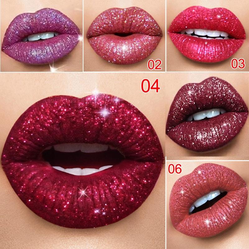 Блестящий блеск для губ Блестящий блеск для губ Глянцевая жидкая помада Красная розовая губная помада Милый оттенок для губ Губная помада Макияж Красота Косметика