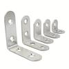 4Pcs/Lot L-Shaped Corner Code Bracket Thicken Stainless Steel Right Angle Corners Brace Fixing Connector for Board Shelf Support