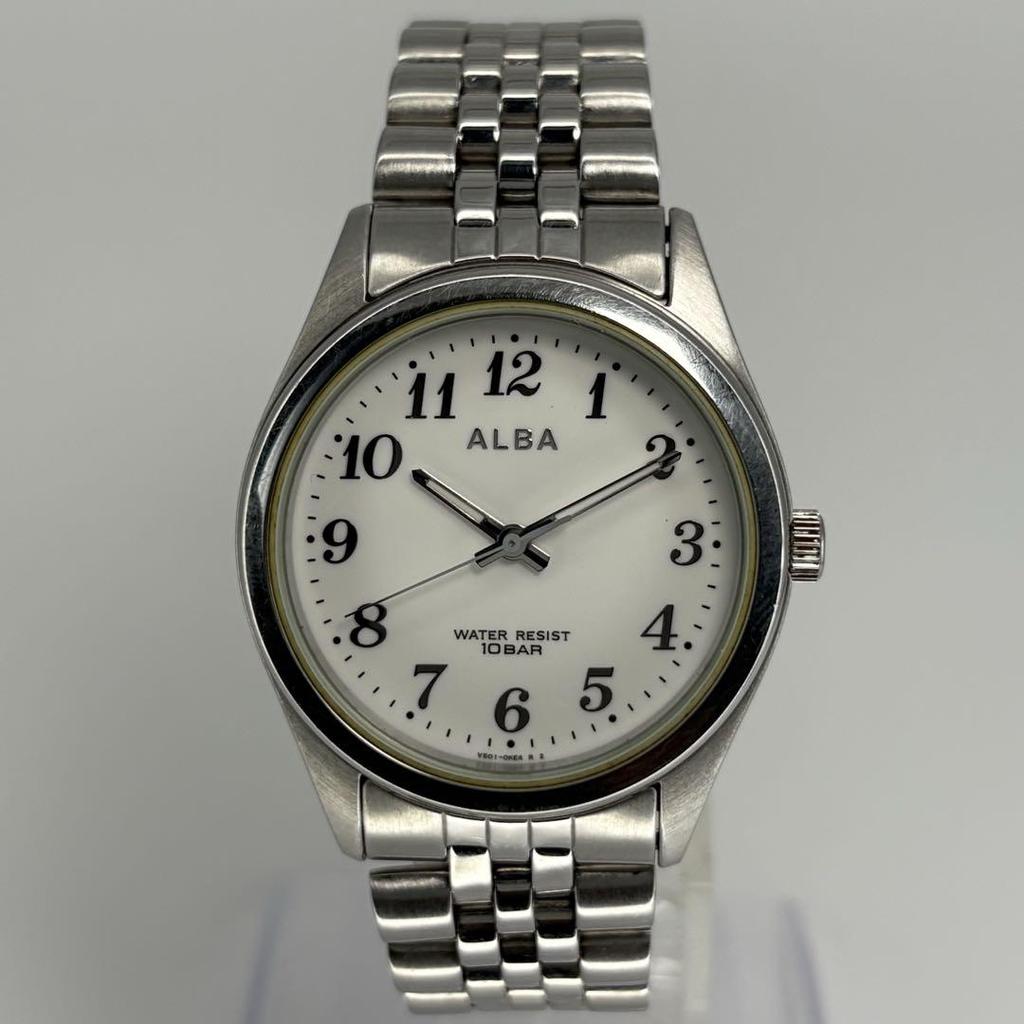 [USED] Seiko Alba Quartz Watch with Genuine Bracelet, Battery Replaced