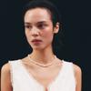 lowool Mini zigzag pearl necklace