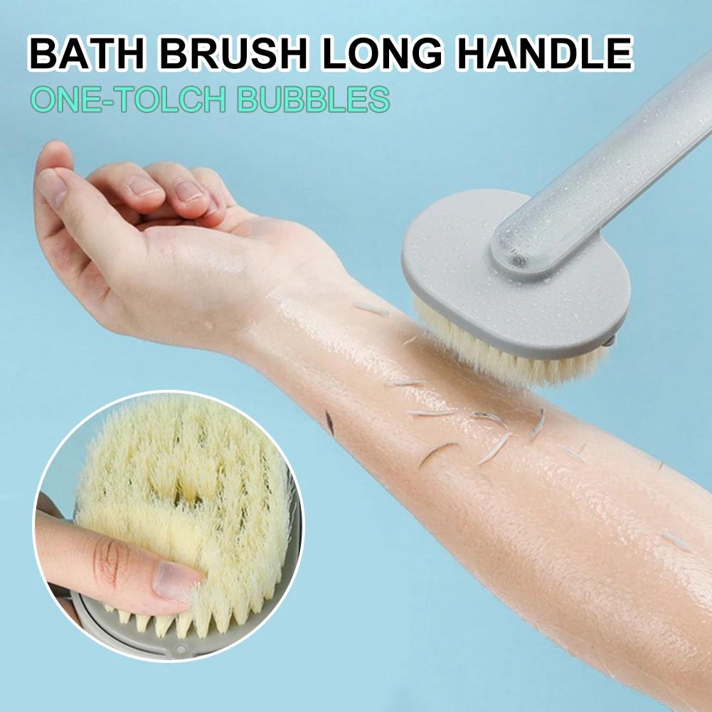 Long Handle Liquid Bath Brush, Multifunctional Detachable Back Body Bath Scrubber, Body Shower Sponge Scrubber Brush Bath Brush