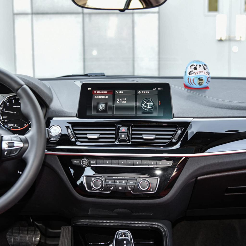 FRCOLOR Дарума мини Дарума традиционный хороший Дзен процветающий парчовый салон автомобиля счастливый сувенир на Новый год набор статуэтка, кукла, ремесло, керамика, удача,