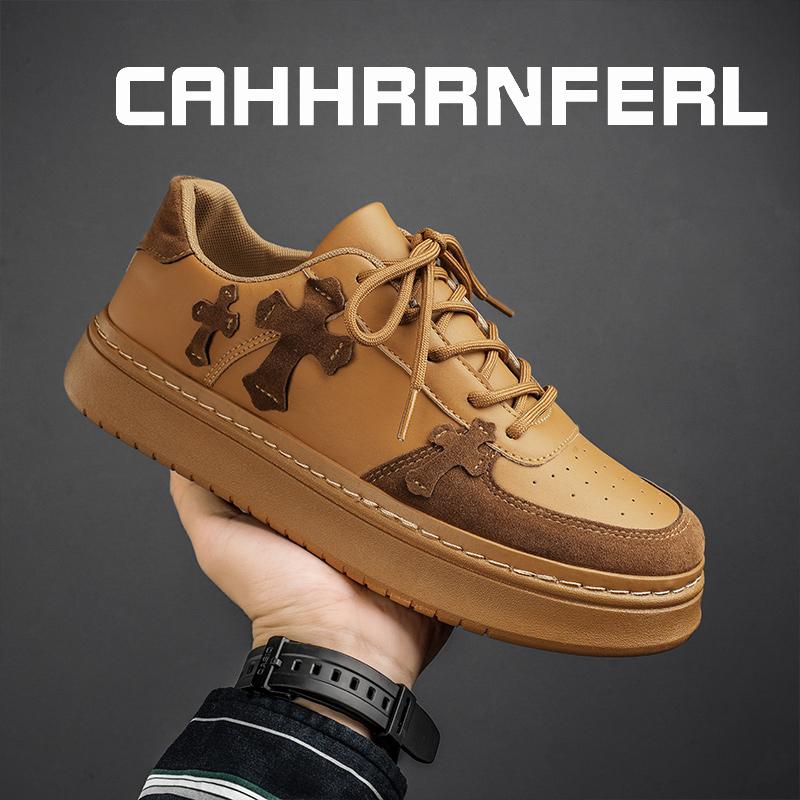 Croxin Board Shoes Студенческая модная универсальная уличная мужская обувь черного, хаки-серого цвета, спортивные кроссовки