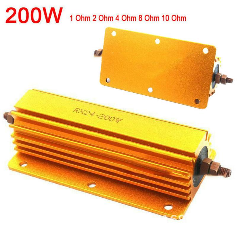 Резистор RX24 200 Вт, резистор в алюминиевом корпусе 1R/2R/4R/8R/10R для датчика питания, инверторный этап