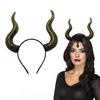 Devil Horns Headband Halloween Gothic Goat Horn Hairband Cosplay Hair Hoop Accessories for Halloween Party Dress Up