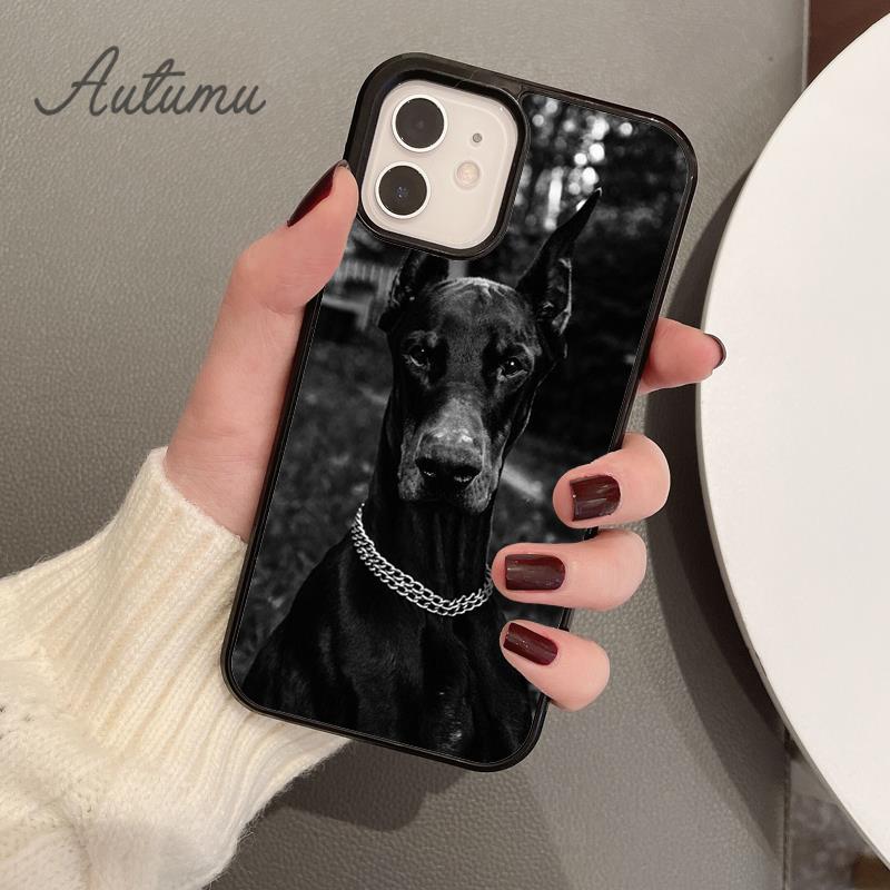 Doberman Pinscher Dog Phone Case for iPhone 11 12 13 14 Pro Max Mini X XR XS SE 2020 6 7 8 Plus Samsung Galaxy S21 S22 Shell