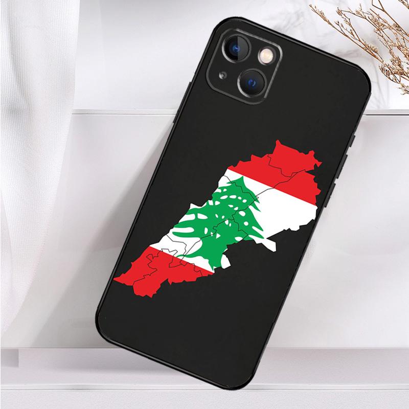 Lebanon Flag Map Case For iPhone 14 13 12 11 16 15 Pro Max Mini Cover X XR XS 8 7 14 16 15 Plus Accessories
