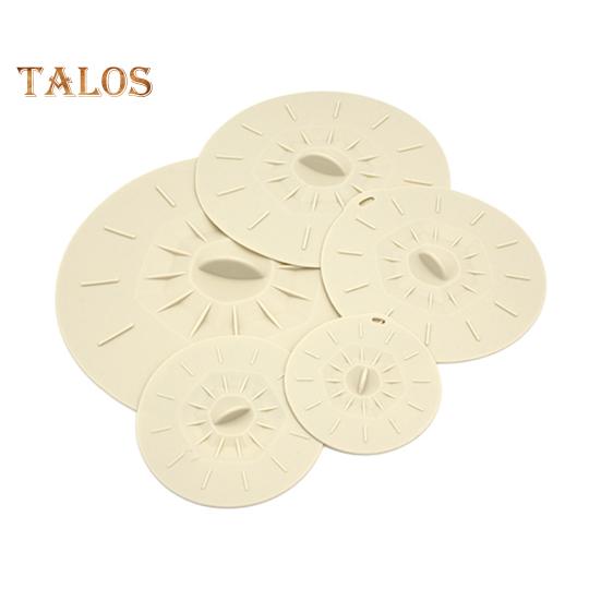 5 шт. силиконовых крышек для еды, герметичные многоразмерные крышки для мисок, кастрюль, сковородок, термостойкие крышки для сковородок, безопасные для микроволновой печи