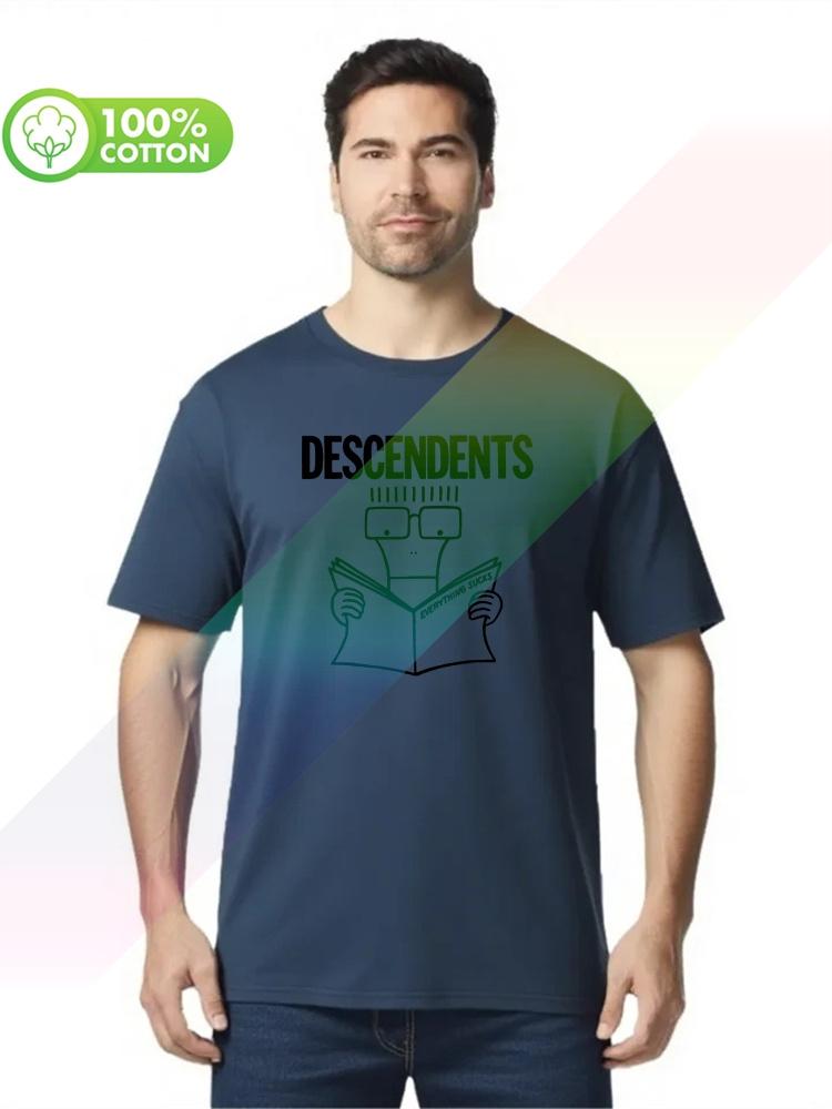 100% хлопок, круглый вырез, плотный вес, унисекс, футболка Descendents Everything Sucks, ОФИЦИАЛЬНЫЙ МЕРЧ, Роза S3XL, Топы, Футболки