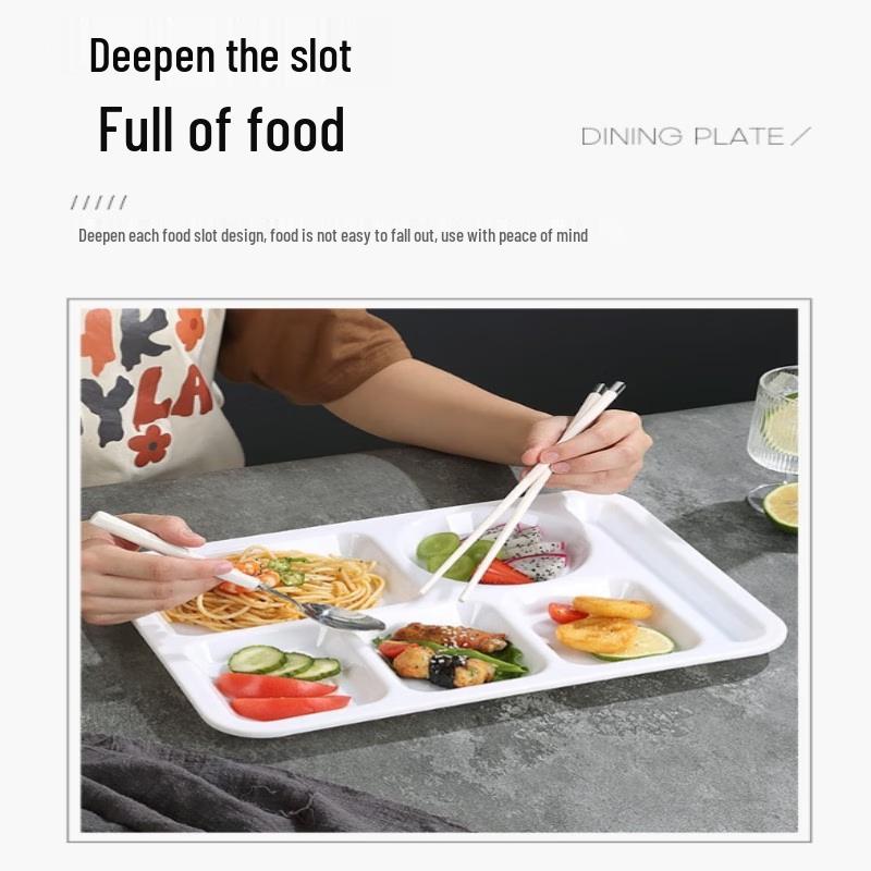 Beilaien Melamine Divided Plate and Bowl Set