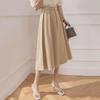 2024 Women's Summer A-line Pleated Midi Skirt - High-waisted, Hip-covering, Slimming Fit