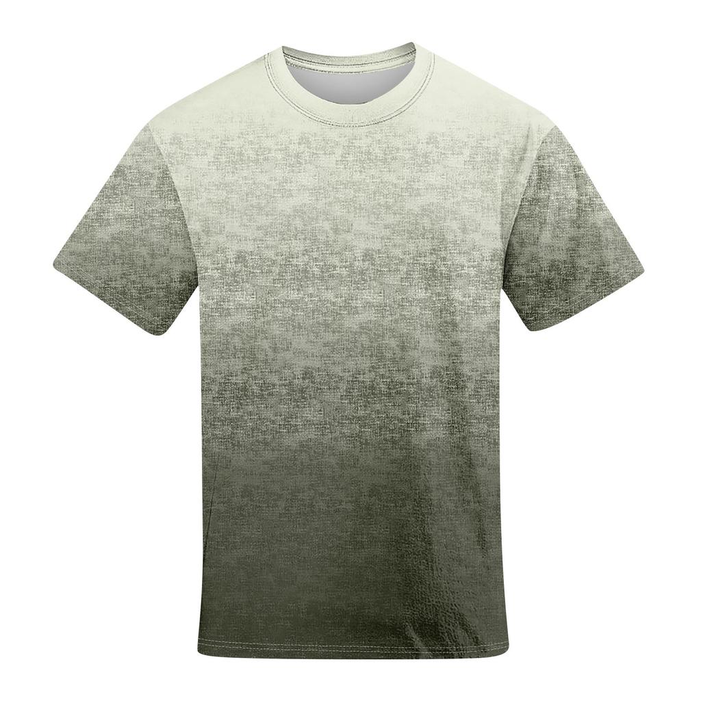 Summer Men's Popular T-shirt Printed Round Neck Short Sleeve T-shirt