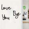 LOVE YOU BYE" Metal Sign - Home Wall Decor. Express Love and Warmth for Family & Lovers.Entryway. Valentine Decoration.