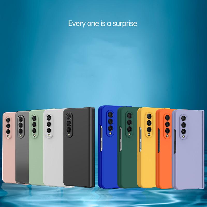 Жесткий защитный чехол для ПК с защитой от падения для Samsung Galaxy Z Fold 4 Fold4 Fold3 Fold 3 5g, противоударные матовые чехлы