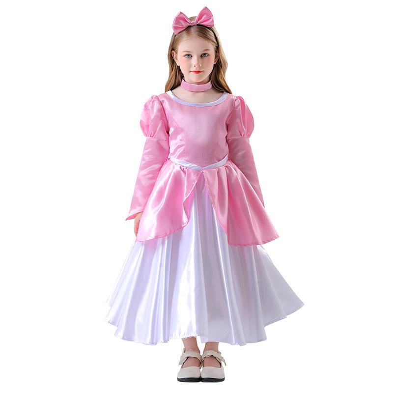 Halloween Cosume, Cinderella Adul Girl, Cosplay Princess Dress Long Dress Dress