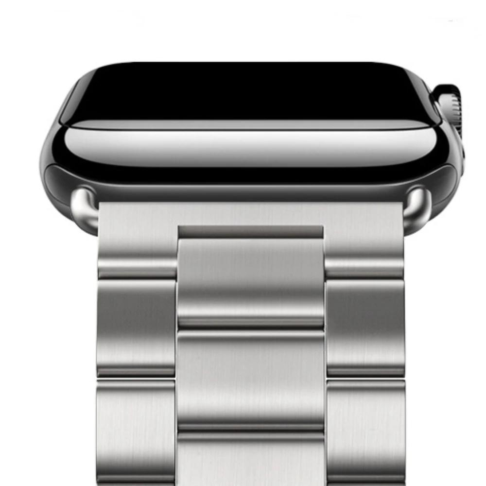 Металлический ремешок для Apple Watch Band 45мм 41мм 44мм 40мм 46мм 42мм Браслет из нержавеющей стали iWatch 11 10 9 8 7 6 5 4 SE Ultra 49мм