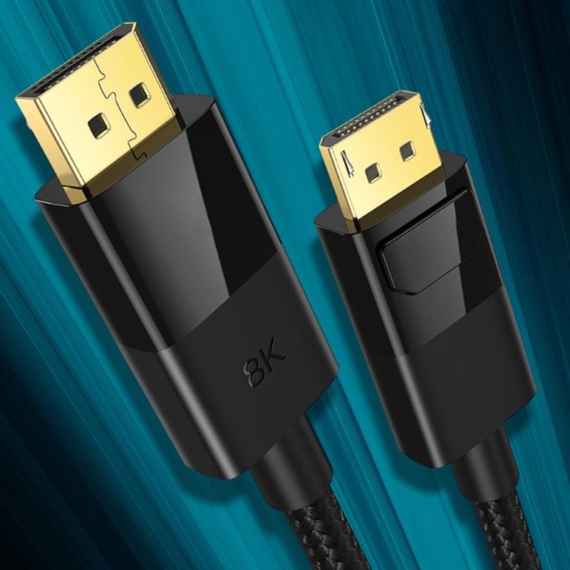 Кабель-удлинитель 1.4 Поддерживает 8K@60Hz 4K@144Hz 2K@165Hz Кабель для компьютера Настольного компьютера Ноутбука ПК Игровой