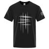 Creative Line Pattern Logo Print 2026 Quick Dry Sport Fashion Unisexs Short Sleeves Summer Casual Oversize Top TShirt