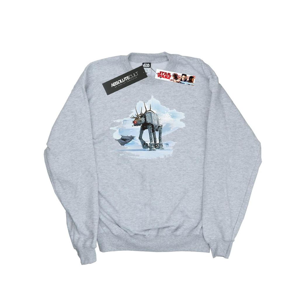 STAR WARS Boys Christmas AT-AT Reindeer Sweatshirt