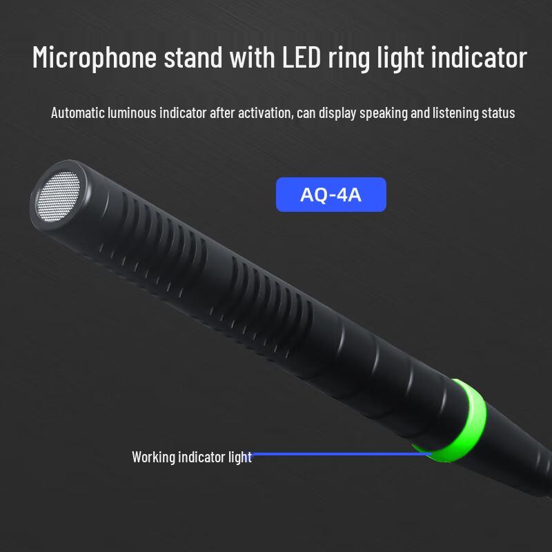 Weishu AQ-4C Wireless 1-to-4 Video Tracking Conference Microphone System (CN version)