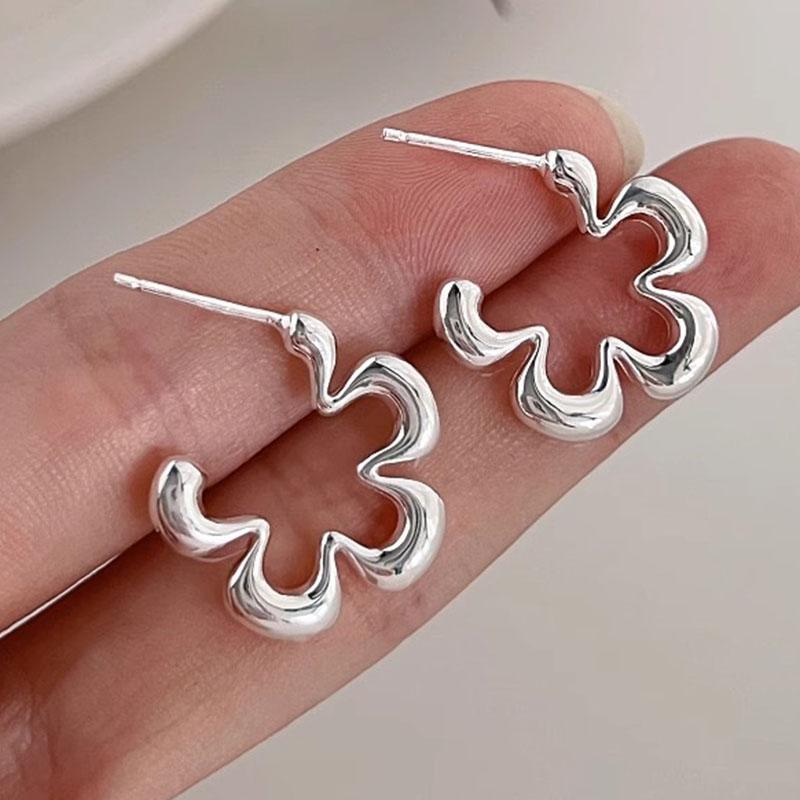 Xiaomi 925 Sterling Silver Vintage Earrings For Women Trendy Simple Flower Earring Jewelry Prevent Allergy Party Accessories Gift