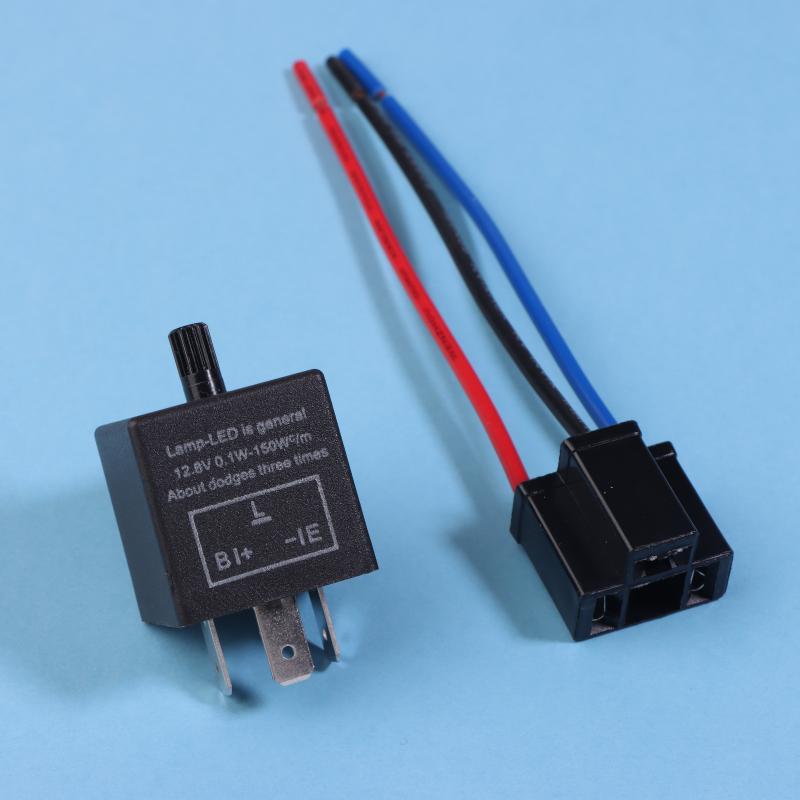 12V 3-контактное регулируемое светодиодное реле-мигалка указателя поворота для автомобиля, мотоцикла, 3-контактное светодиодное реле-мигалка, светодиодная мигалка