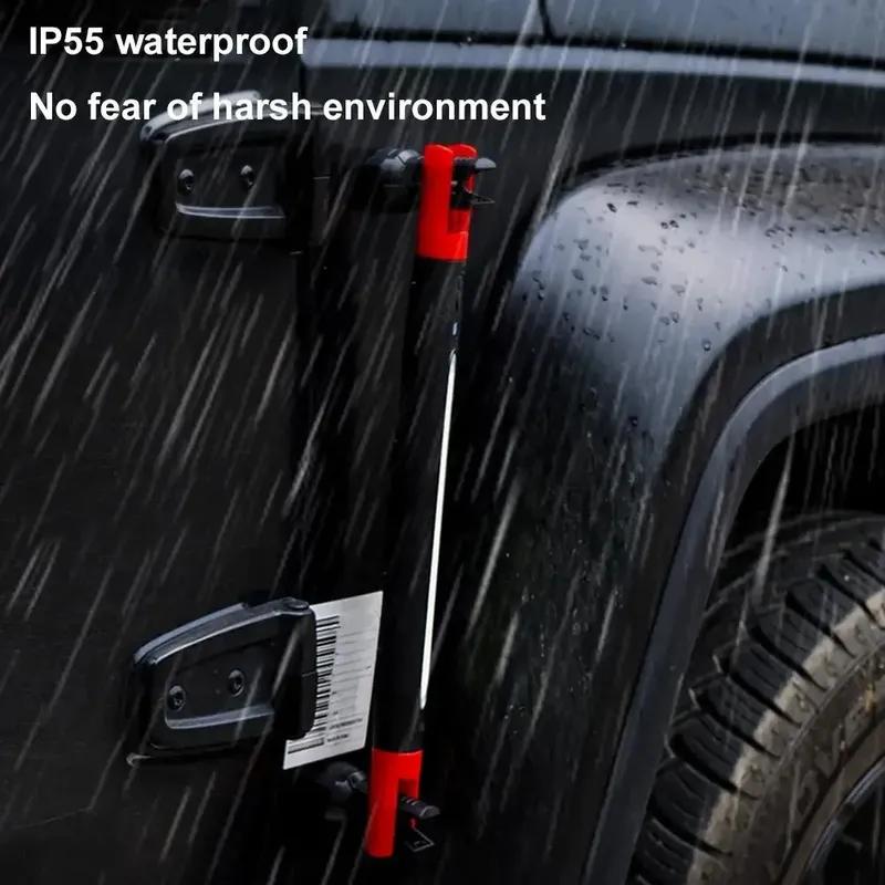Super Bright LED Flashlight Magnetic Work Light Rechargeable Underhood Work Lamp Bar Built-in Battery for Car Repair Outdoor