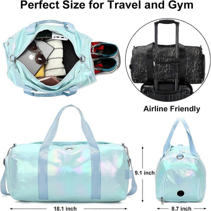 Foldable Travel Bag For Gym And Sports Use Collapsible Travel Duffel Bag Compact Sports Tote
