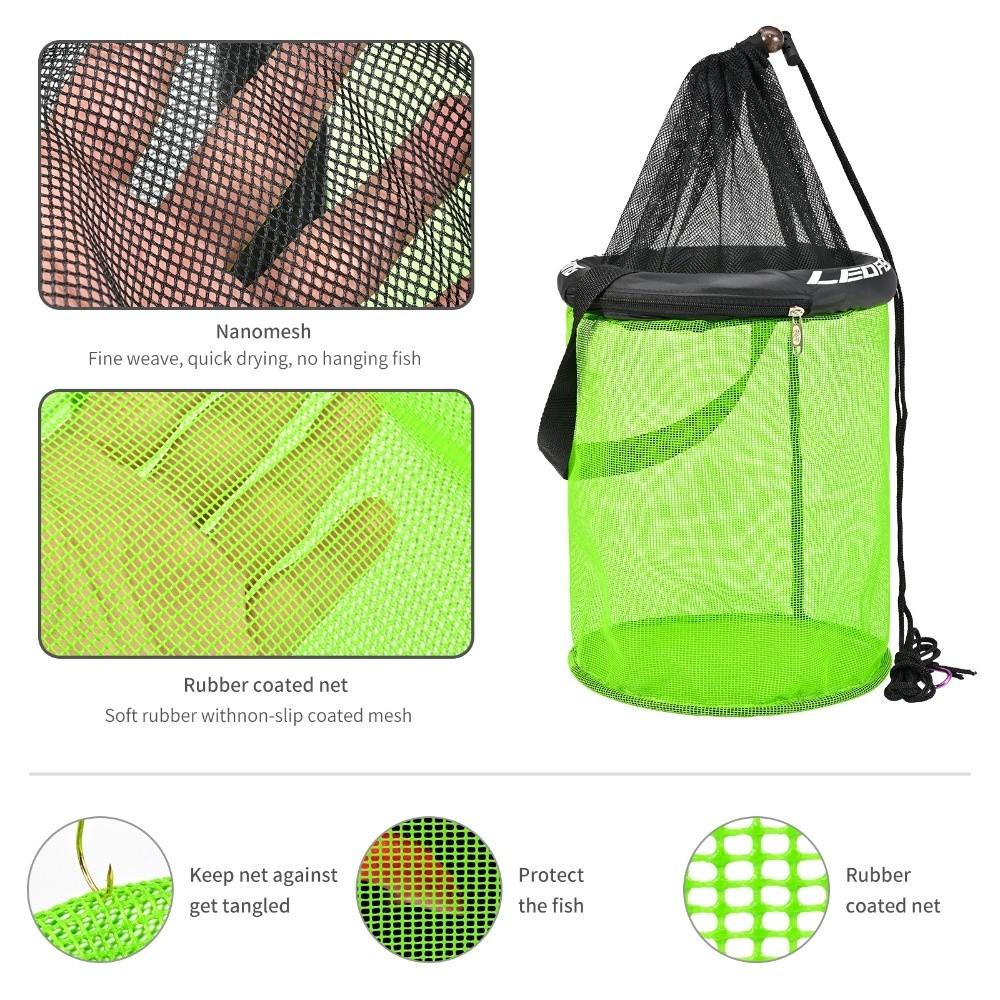 Quick Dry Underwater Net Pocket Foldable Design Live Fish Storage Cage  Boat Fishing