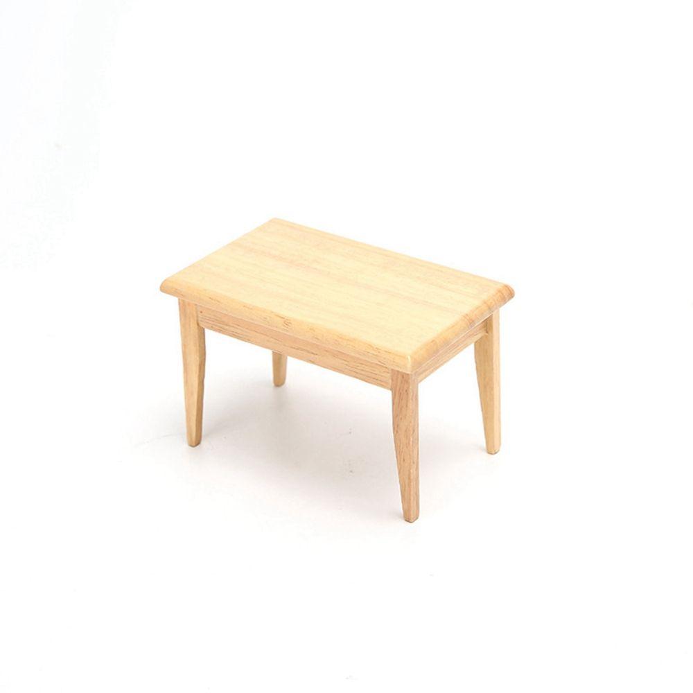 1/12 Dollhouse Miniature Table Furniture Toys Wooden Table Doll House Decoration Simulation Chair