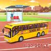 1/16 Scale School Bus Model Car Toys Yellow Color Inertia City Bus Toy  Children Toy