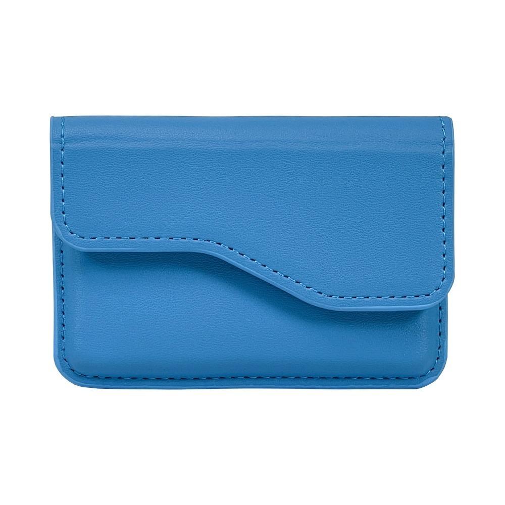 Задний карман для телефона из ПУ-кожи с магнитом для карт, кошелек для наличных, держатель для карт, простой откидной чехол для карт, мужской/женский