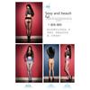 Thin Sexy 0D Glossy Pantyhose, Black Ribbon Foot-shaped Aurora Seamless Stockings