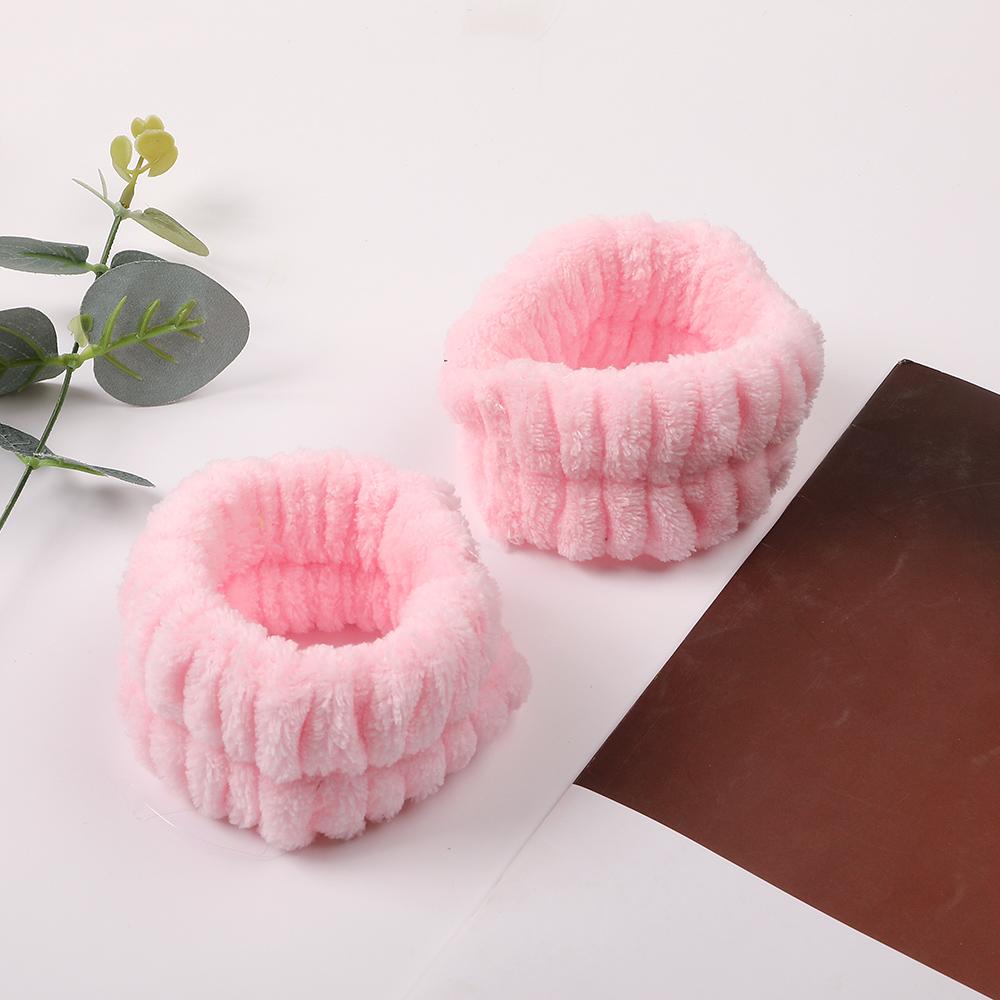 Factory Comfortable Soft Furry Elastic Head Bands Hot Sale Wash Face Spa Headband and Wrist Band