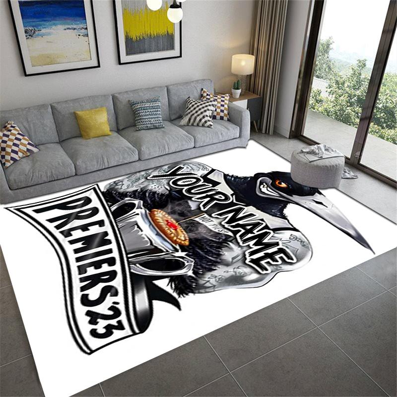 Custom Name Collingwood Carpet Rug for Living Room Bedroom Home Sofa Decoration,Kids play Non-slip Floor Mat
