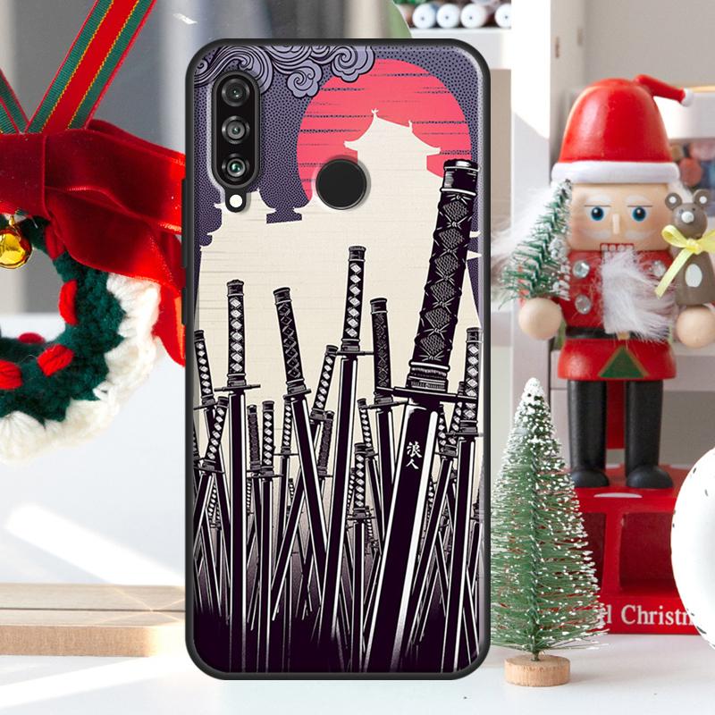Япония Самурай Ниндзя Ронин Для Huawei Nova 5T 9 10 SE 7i 8i 11i 12i Y73 Y72 Y61 Y91 Y60 Y70 Y90 P20 P40 P30 Lite Чехол