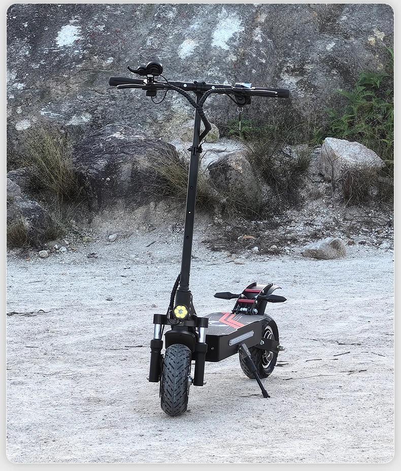 New E-scooter Q7Pro Escooter 3200W Dual Motor 52V19AH Battery Dual Drive 10 Inch Adult E-Scooter Silent Tire Foldable Electric Scooter