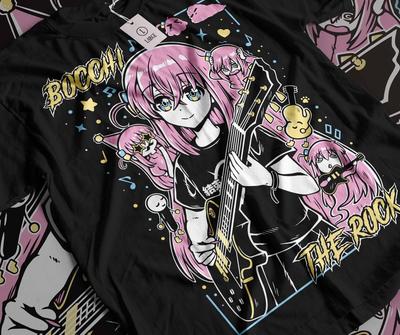 Футболка Hitori Gotou Bocchi the Rock Kawaii Funny Yamada, рубашка Nijika Ijichi