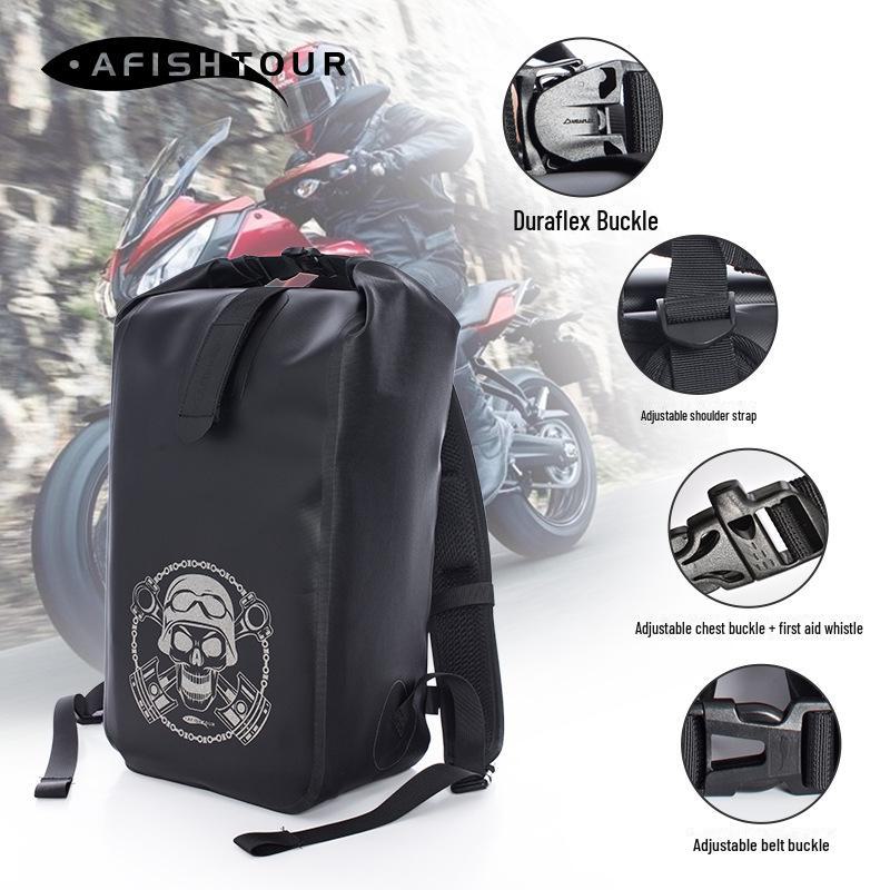 Waterproof Skull Backpack - Large Capacity Outdoor Sports Travel Bag