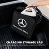 AABGW1 Oxford Cloth Car Charge Cable Case Organiser Waterproof Charging Gun Storage Bag For Benz AMG VIANO GLB GLC GLE GLK W108 W124