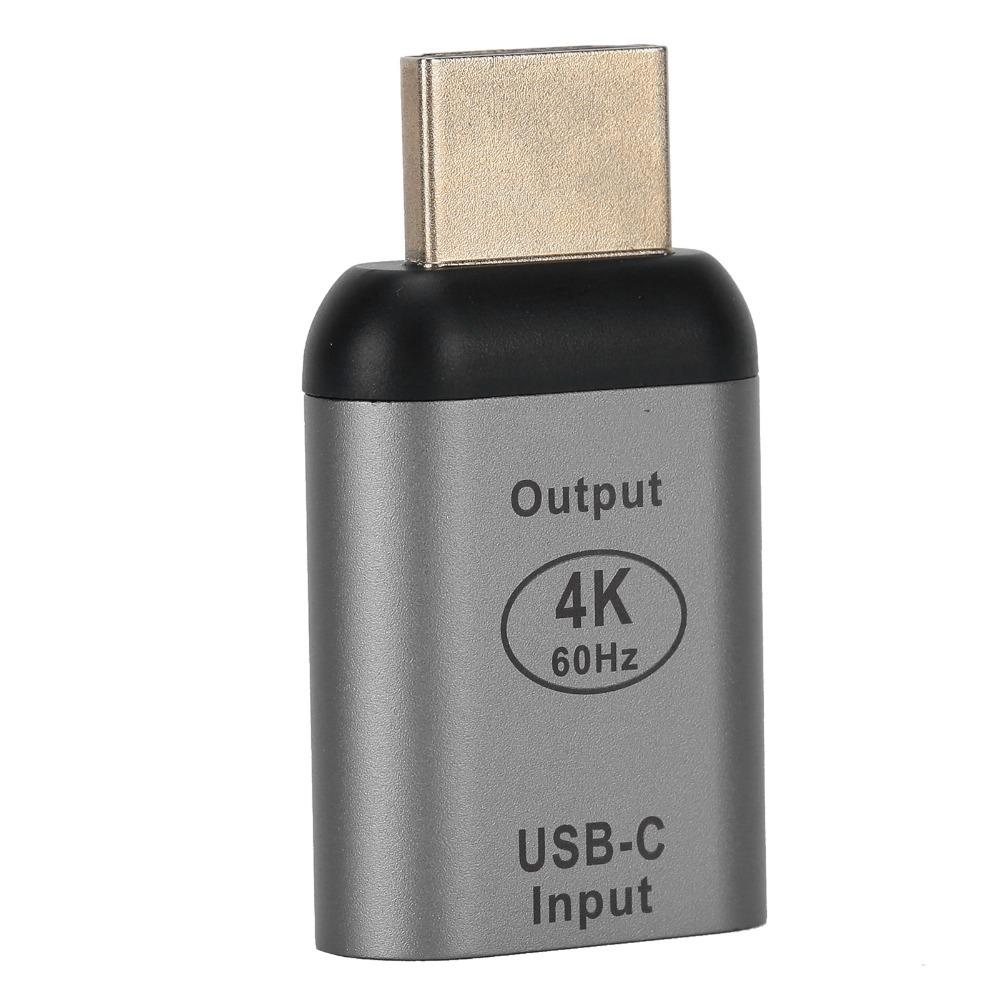 4K 60hz Type-C Female To HD Male Adapter Aluminum Alloy Shell HD Adapter Connector for OS X