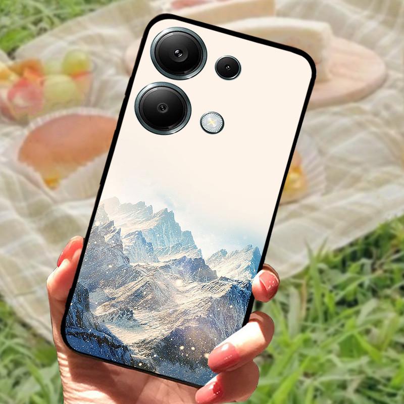 Чехол для Poco M6 Pro 4G Чехол Poco M6 4G Силиконовый Мягкий Мраморный Бампер Coque для Xiaomi Poco F6 Redmi Turbo 3 5G Защитные Fundas
