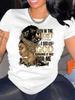 Модная женская повседневная белая футболка с разнообразным характерным дизайном, круглым вырезом и короткими рукавами