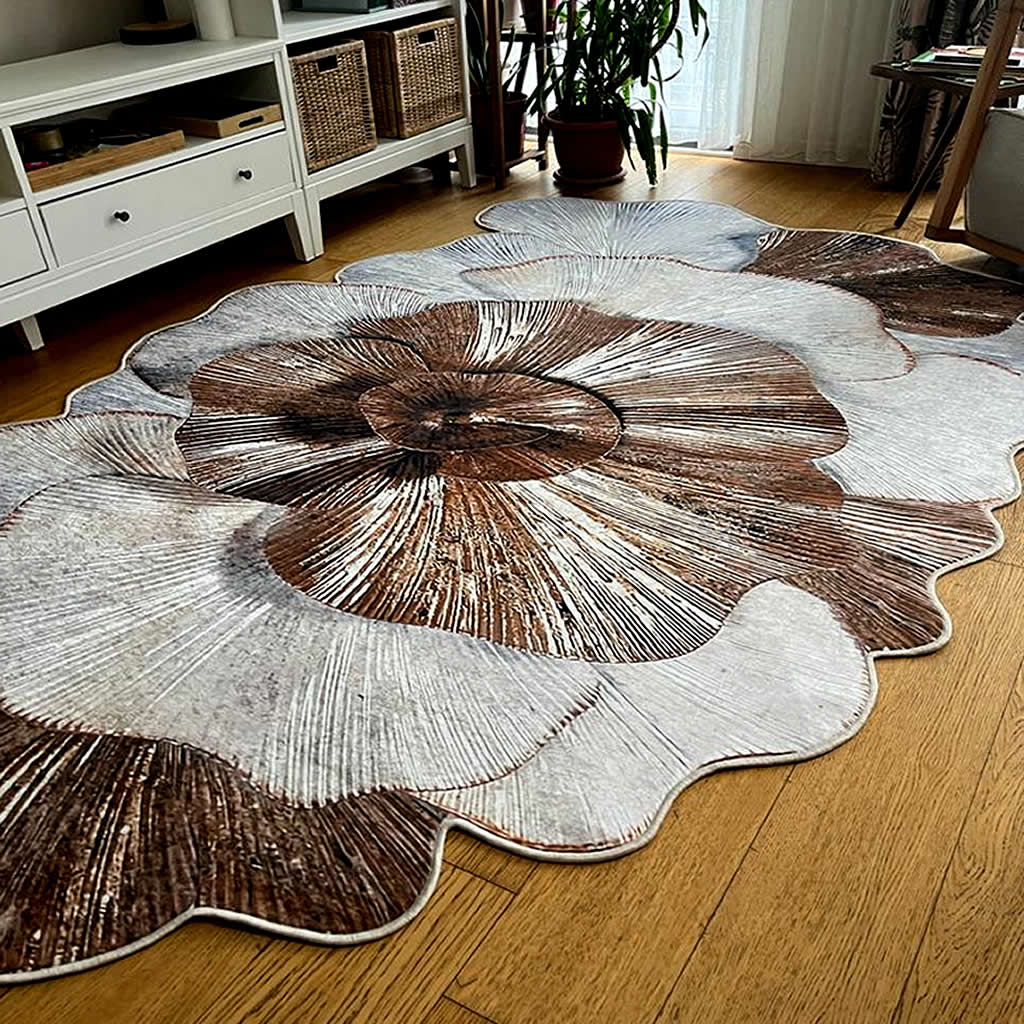 ePeddler Домашний современный кофейный цветочный узор Цифровая печать Моющаяся нескользящая точечная основа Новое поколение для гостиной, кухни, прихожей и напольного коврика