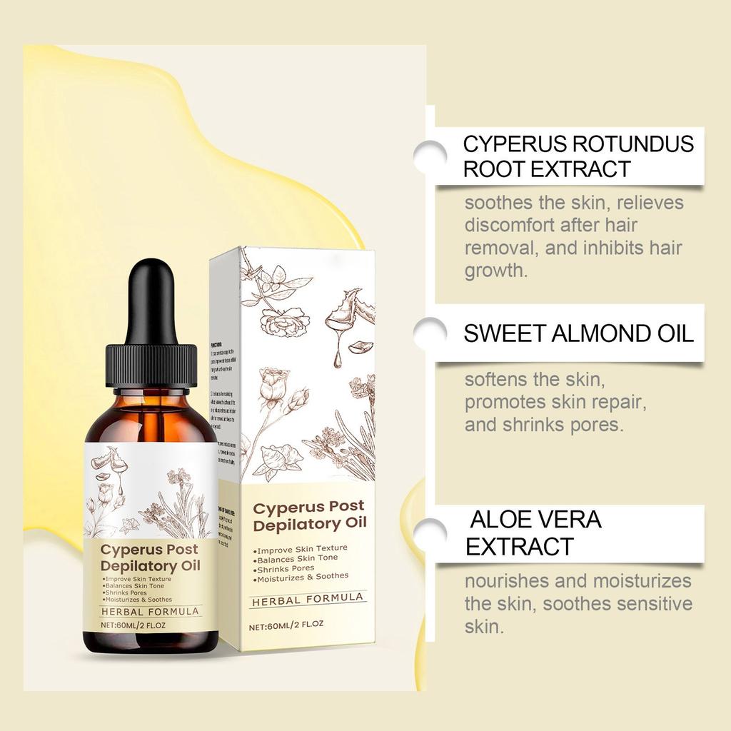 Масло для удаления волос, нежные ингредиенты увлажняют и питают гладкую и нежную кожу Масло для удаления волос 60 мл