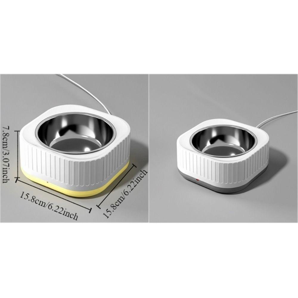 Умная миска для подогрева животных Автоматическая съемная термостатическая поилка для животных Постоянное энергосбережение Диспенсер воды для кошек