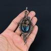 Gorgeous Watermelon Tourmaline Gemstone Handmade Pure Copper Wire Wrap Jewelry Pendant