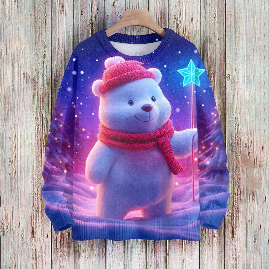 Christmas Sweatshirts For Women Knit Sweater Cute Shirt Fall Crewneck Pullover Tops